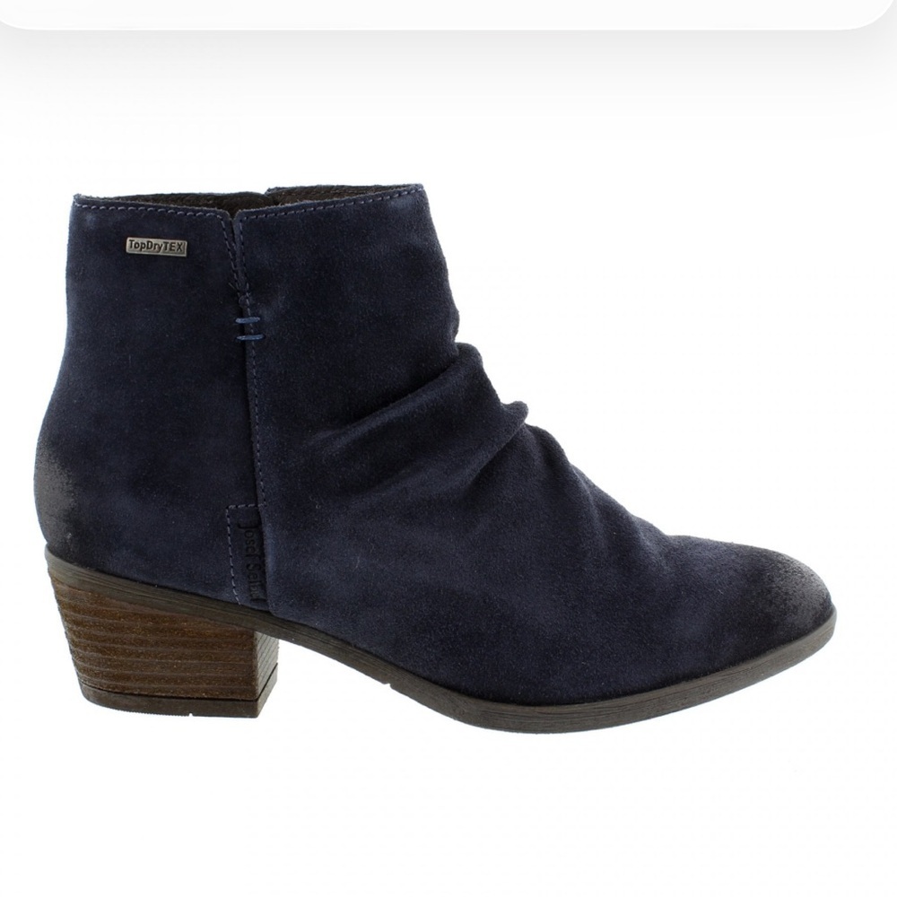 Joseph Seibel Blue Suede Daphne 50 Leather Ankle Boots Booties Shoes size 40 9